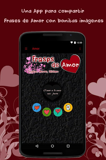 Android application Amor Frases Tarjetas y Marcos screenshort