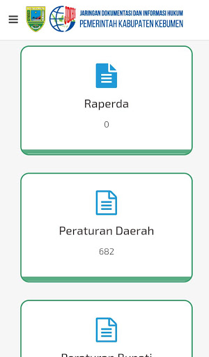 JDIH Kabupaten Kebumen Screen 2