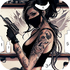 Tattoo Coloring games icon