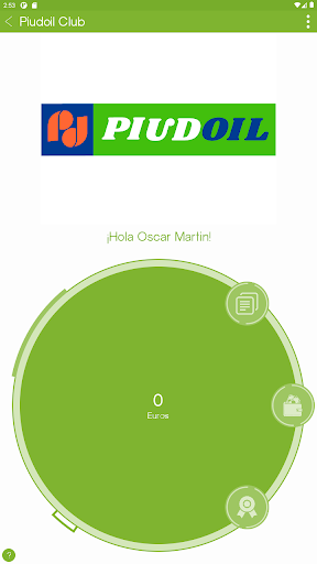 Android application Piudoil Club screenshort