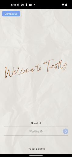 Android application Toastly - Wedding App screenshort