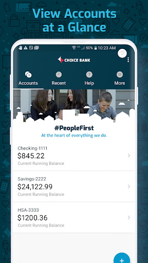 Android application Choice Bank Mobile screenshort