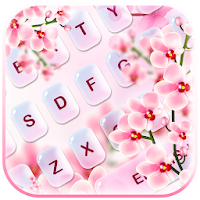 Orchid Flower Keyboard Theme