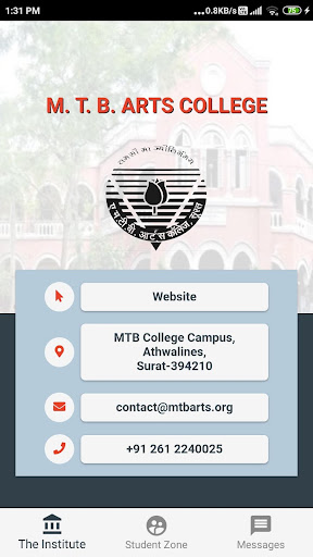 Android application MTB Arts College screenshort