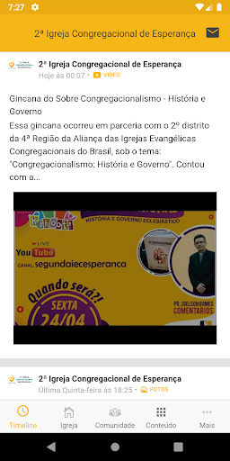 2ª Congregacional de Esperança Screen 2