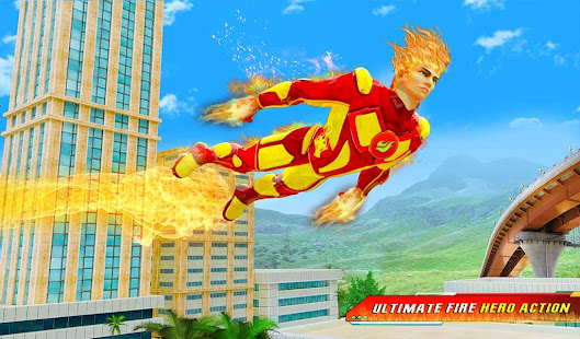 Скачать игру Flying Police Robot Fire Hero: Gangster Crime City для Android бесплатно