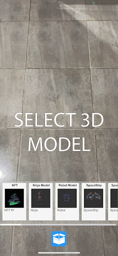 AR-NFT App Screen 3