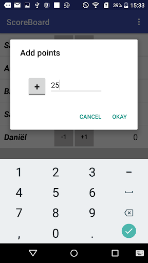 Scoreboard - Multiple Players