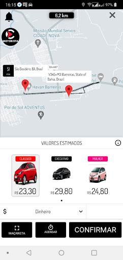 Condução - Cliente Screen 2