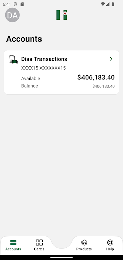 Bank of Heritage Isle App Screen 2