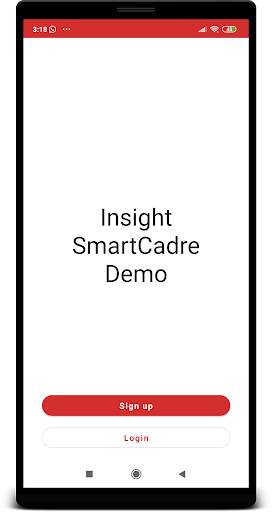 Android application Insight SmartCadre Demo screenshort