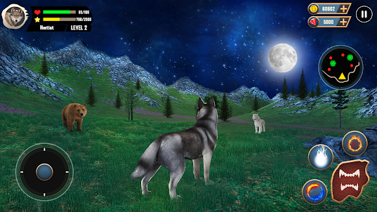 Wild Wolf Simulator Spiele 3d