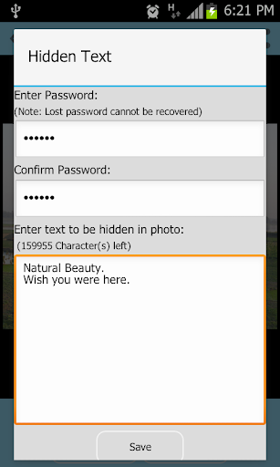 Photo Hidden Data Screen 3