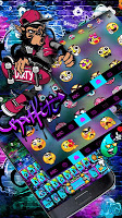 screenshot of Skate Graffiti Keyboard Theme
