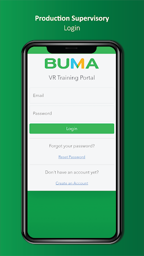 Android application BUMA VR-Production Supervisory screenshort