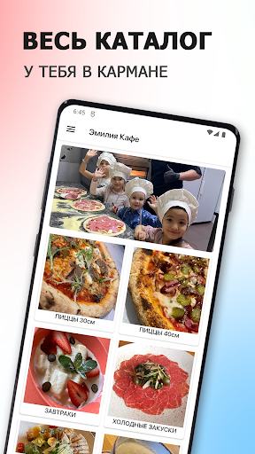 Android application Эмилия Кафе | Боброво screenshort