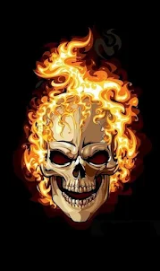 Flaming Skull Wallpapers