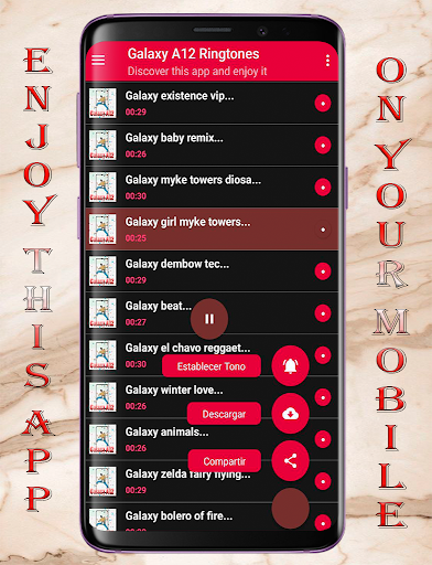 Galaxy A12 Ringtones Screen 3