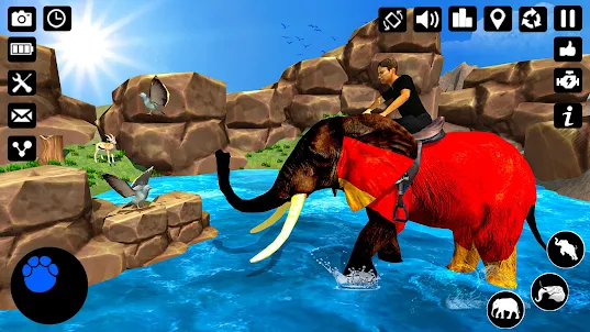 Elephant rider game simulator
