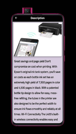 Epson L405 Printer App Guide Screen 2