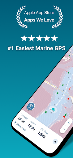 Android application Wavve Boating: Marine Boat GPS screenshort