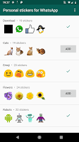 screenshot of Personal stickers for WhatsApp