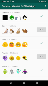 Notable proporcionar Receptor Sticker personales para WhatsA - Aplicaciones en Google Play