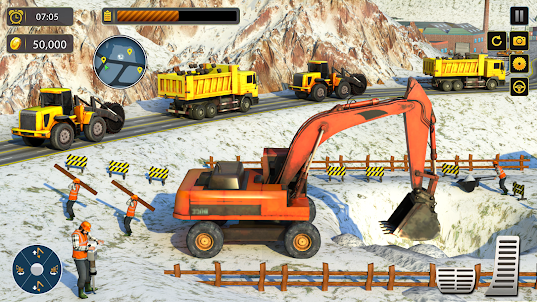 Offroad Snow Construction Game
