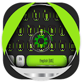 green mechanical eye keyboard magic ball icon