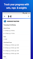 screenshot of Map My Fitness Workout Trainer