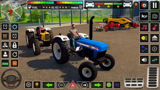 US Farming Tractor Game 3d