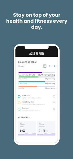 Age Like Wine Fitness Screen 2