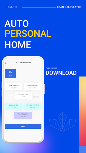 EMI Guru - Loan Calculator Screen 3