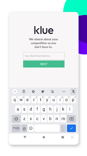 Android application Klue - Competitive Enablement screenshort