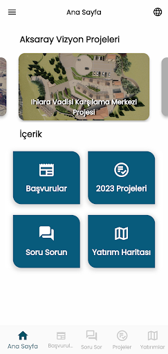 Android application Vizyon Aksaray screenshort