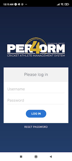 Android application PER4ORM screenshort