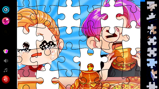 Lankybox puzzel game jigsaw