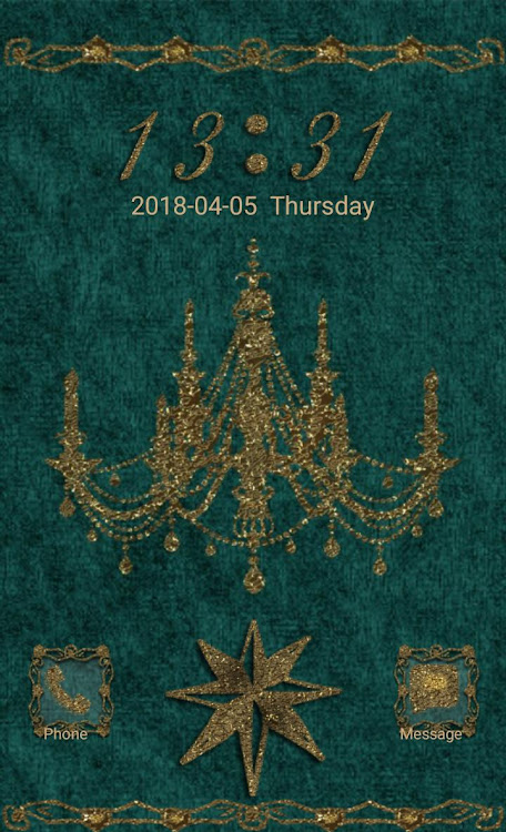 Turquoise Gold Chandelier Go L - v.1.2. - (Android)