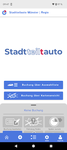 Android application Stadtteilauto CarSharing screenshort