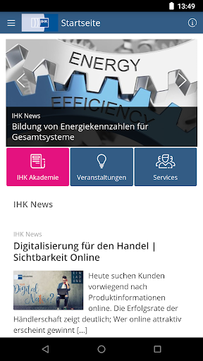 Android application IHK SBH screenshort