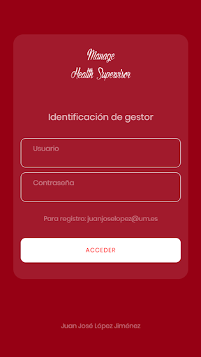 Android application Manage Health Supervisor screenshort