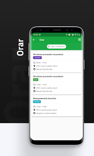 Android application Student@UniTBv screenshort
