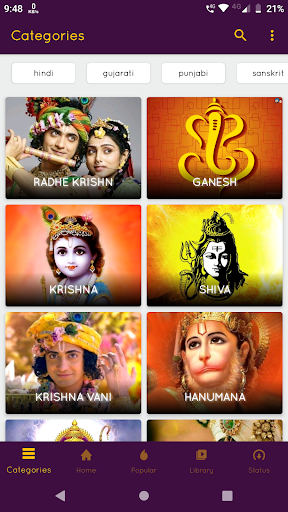 Android application All God Video Status Bhakti screenshort