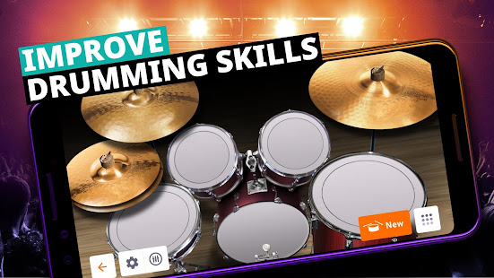 Drum Kit Music Games Simulator 3.43.3 APK screenshots 3