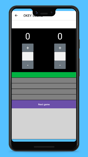 Okey Score Calculation Screen 2