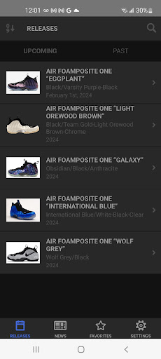 Android application Foams App screenshort