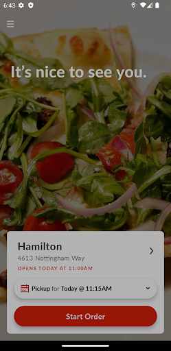 Android application Gennaro's Restaurant screenshort