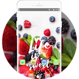 Sweet Strawberry Theme: Fruit Juicy Live Wallpaper icon