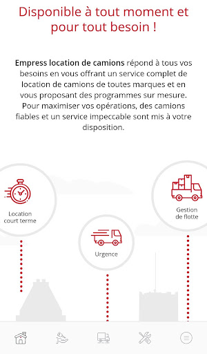 Empress locations de camions Screen 2