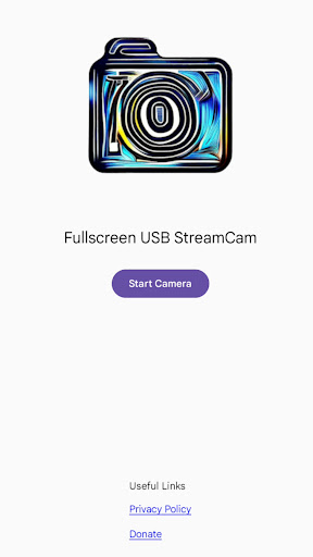 Android application Fullscreen USB StreamCam screenshort